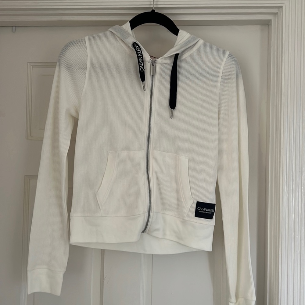 Calvin Klein Performance thin white sweater